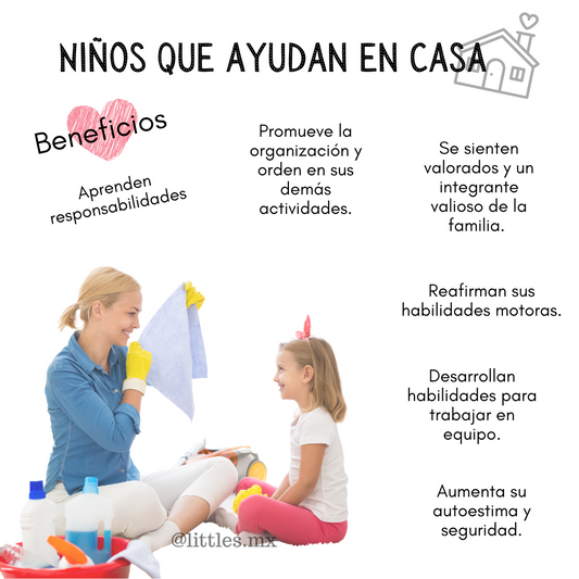 Niños que ayudan en casa