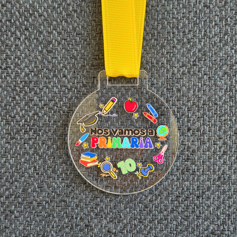 Medalla nos vamos a PRIMARIA (puedes crear sets de 1, 5 o 10 medallas)