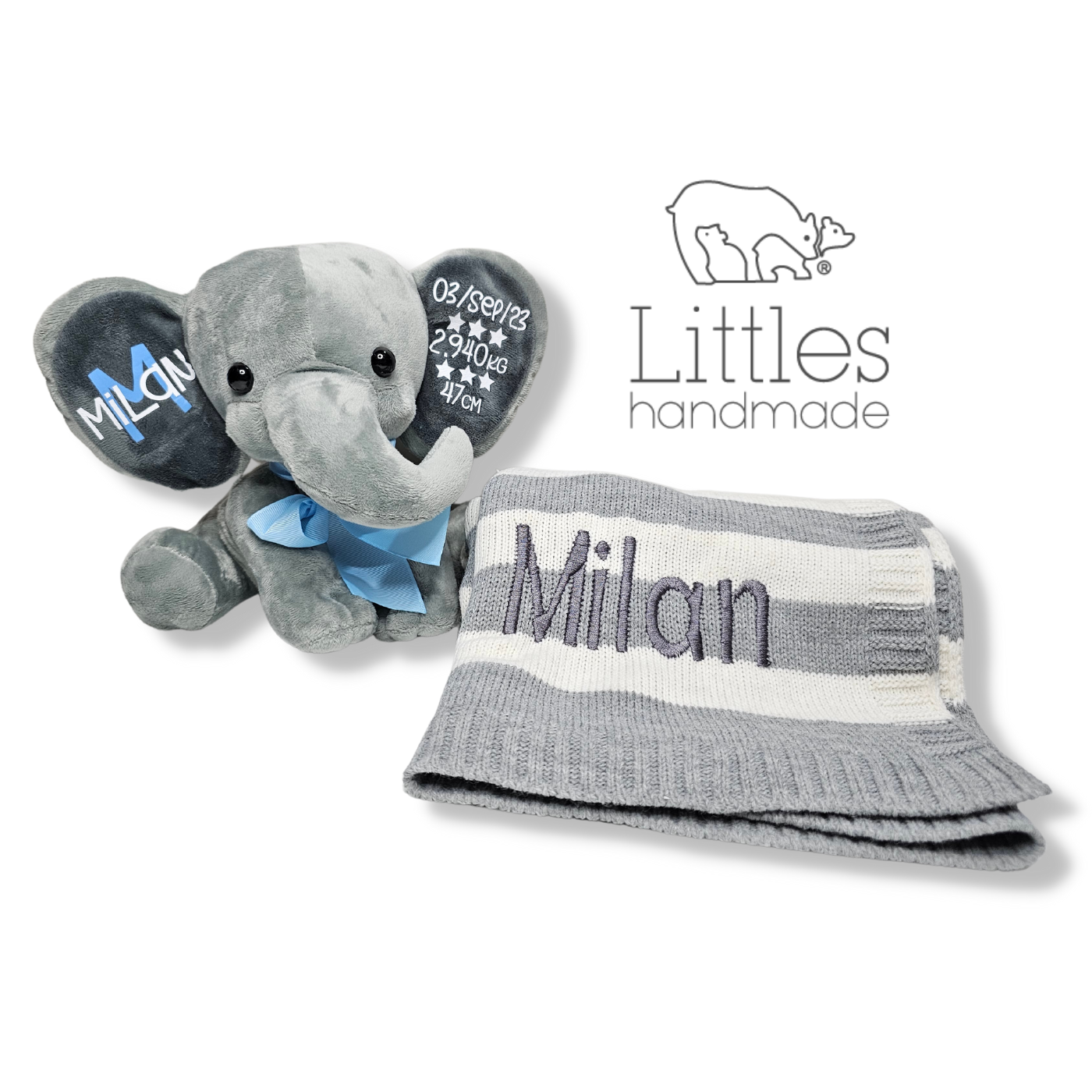 Kit Elefante con frazada