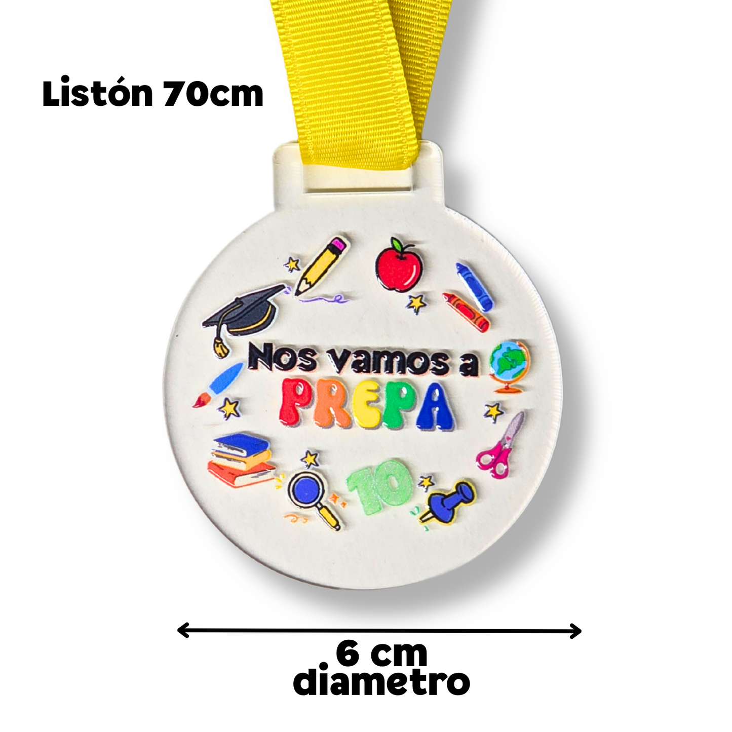 Medalla nos vamos a PREPA (puedes crear sets de 1, 5 o 10 medallas)