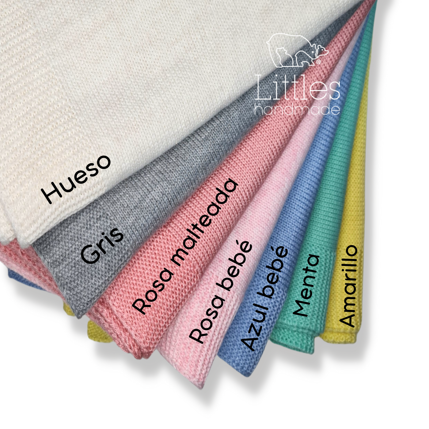 Set de conejo con frazada, mordedera y caja personalizada
