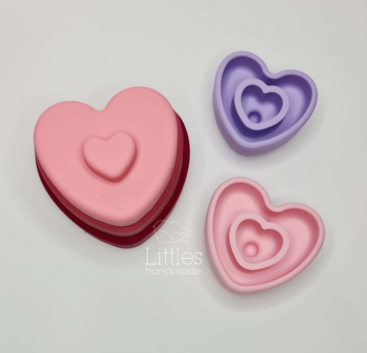 Corazones apilables