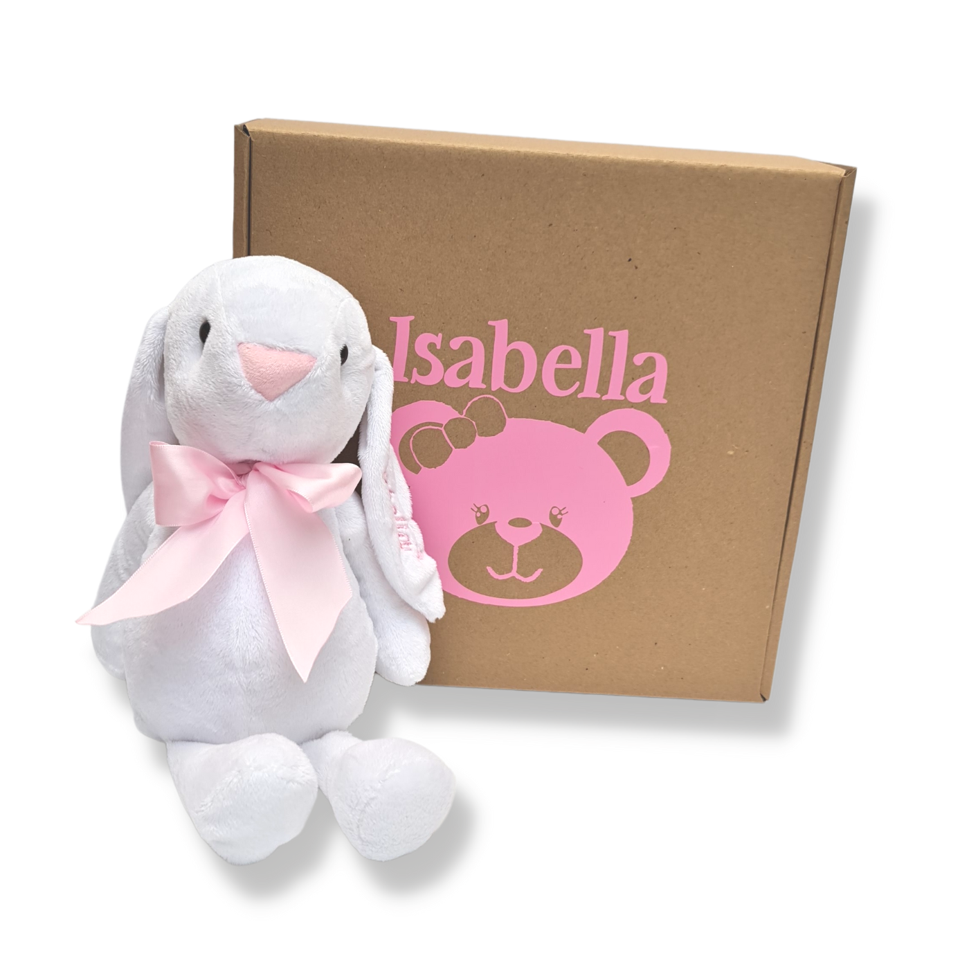 Set de regalo conejo plush con caja personalizada