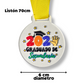 Medalla  graduado de SECUNDARIA (puedes crear sets de 1, 5 o 10 medallas)