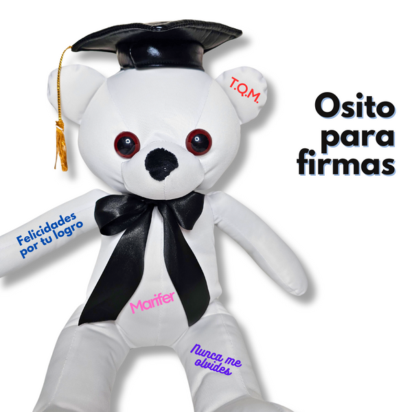 Oso de 45cm para firmas de graduación