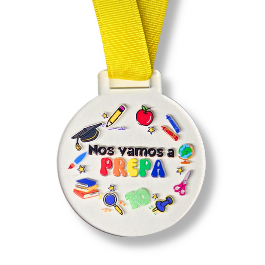 Medalla nos vamos a PREPA (puedes crear sets de 1, 5 o 10 medallas)