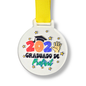 Medalla  graduado de PREFIRST (puedes crear sets de 1, 5 o 10 medallas)
