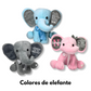 Set de Regalo Personalizado para Bebé: Peluche Elefante y Frazada con Nombre. Ideal para Bautizo y Recién Nacidos
