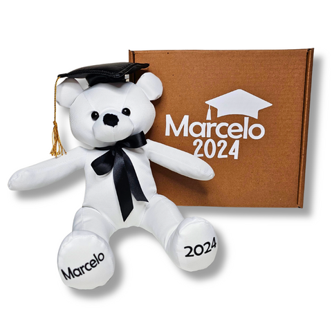 Oso de peluche 30cm para firmas de graduación