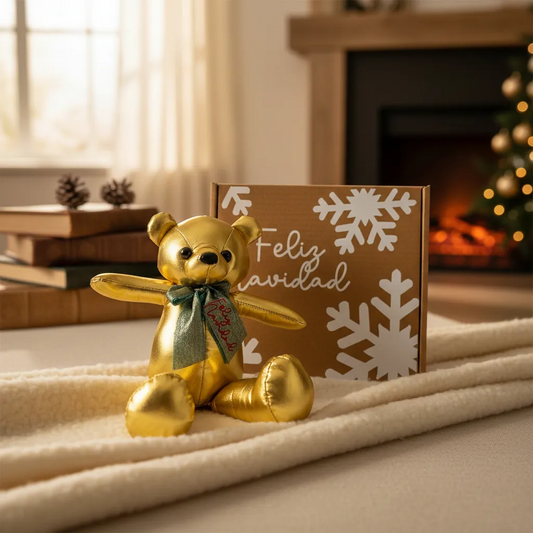 Oso navideño metálico 37 cm