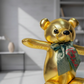 Oso navideño metálico 37 cm