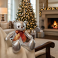Oso navideño metálico 37 cm