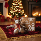 Oso navideño metálico 37 cm