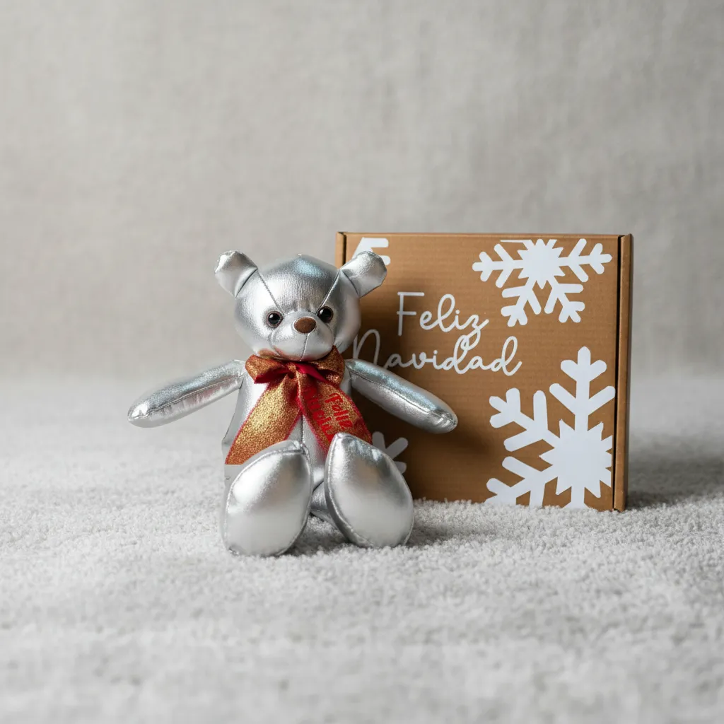 Oso navideño metálico 37 cm