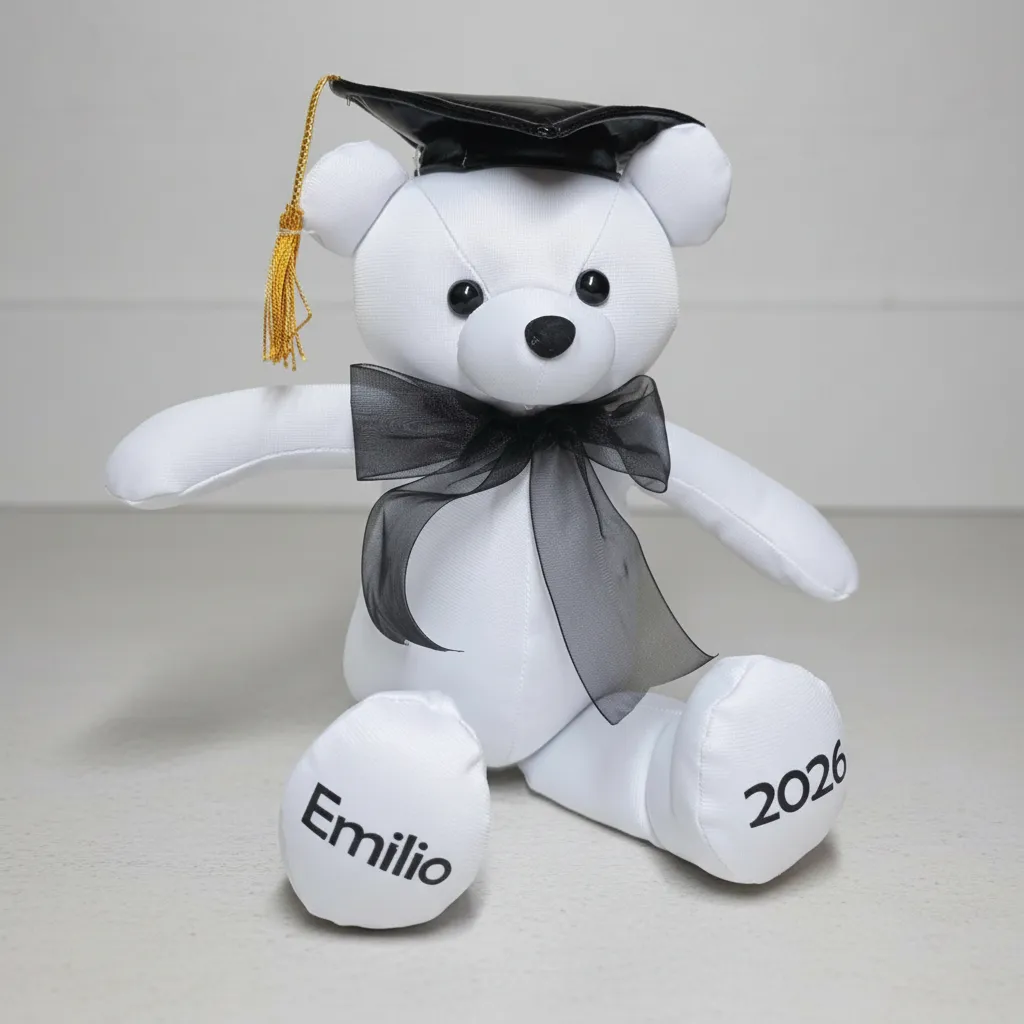 Oso de peluche 30cm para firmas de graduación