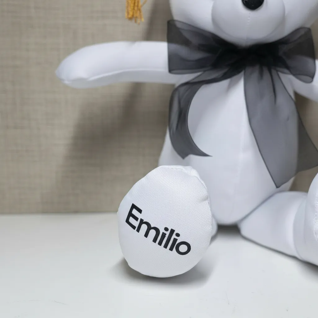 Oso de peluche 30cm para firmas de graduación
