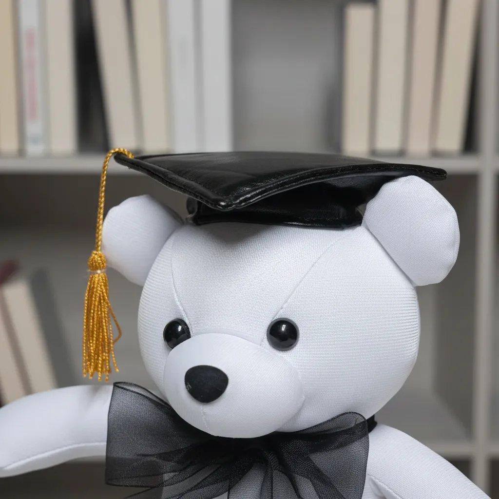 Oso de peluche 30cm para firmas de graduación