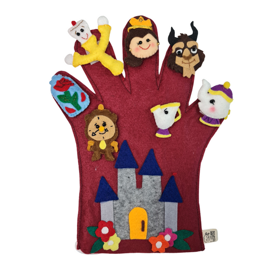 Guantes cuenta cuentos la Bella y la Bestia