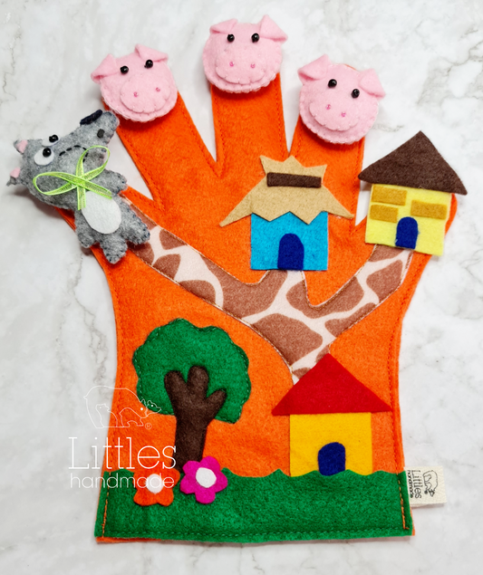 Guantes cuenta cuentos los 3 cochinitos
