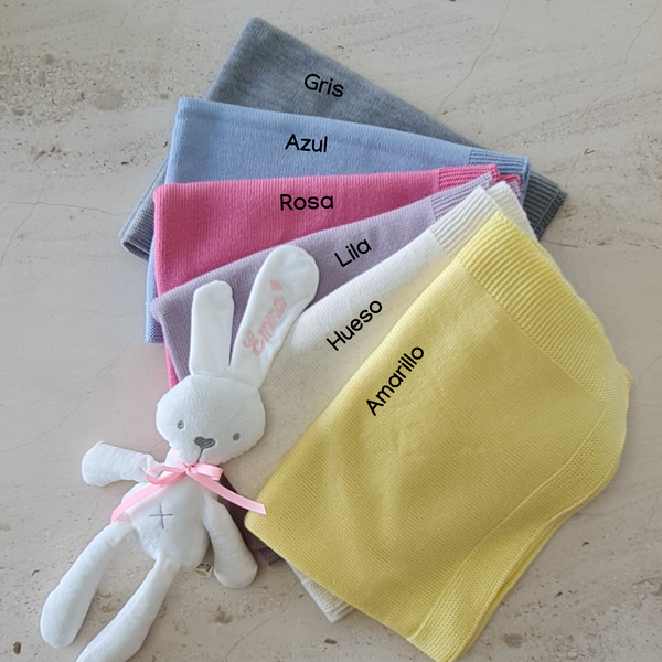 Set de regalo conejo plush con caja personalizada