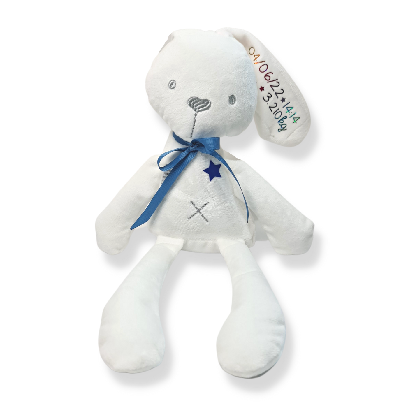 Conejitos con datos de nacimiento