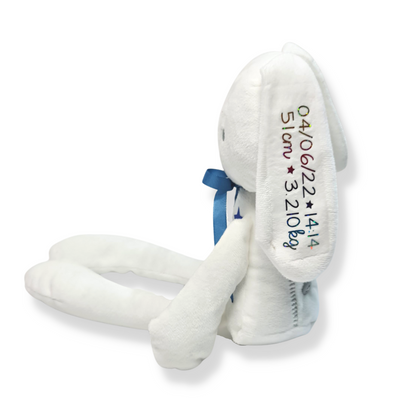 Conejitos con datos de nacimiento