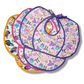 Set de 3 baberos con olanes